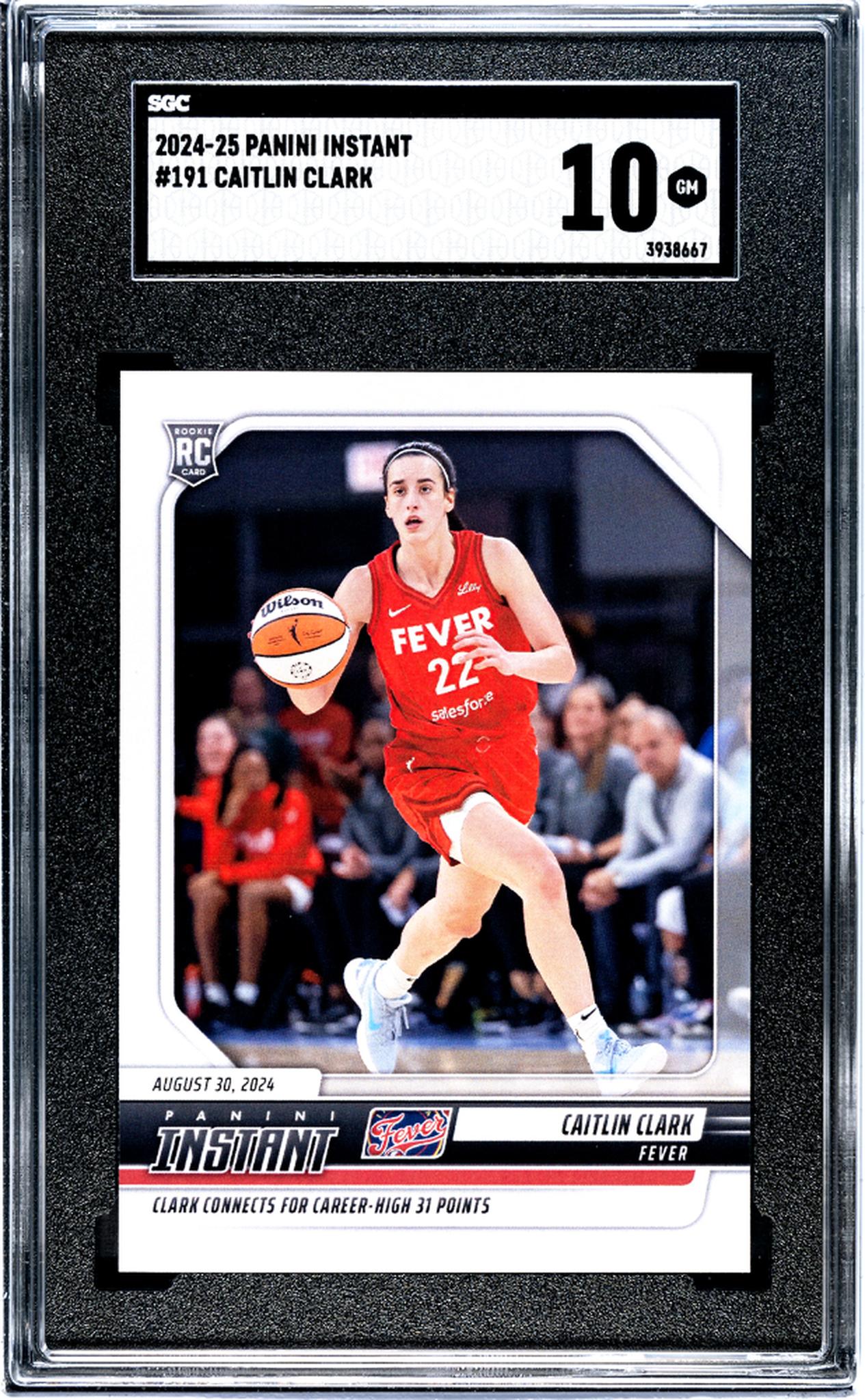 2024-25 Panini Instant Caitlin Clark #191 RC /11687 SGC 10