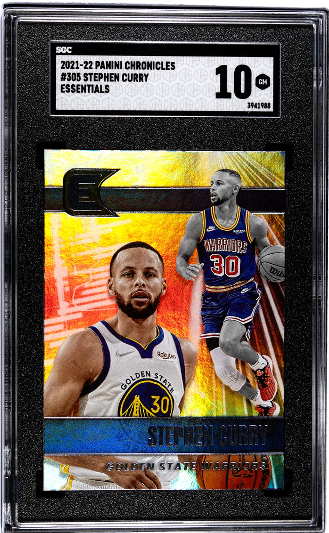 2021-22 Panini Chronicles #305 Stephen Curry Essentials SGC 10