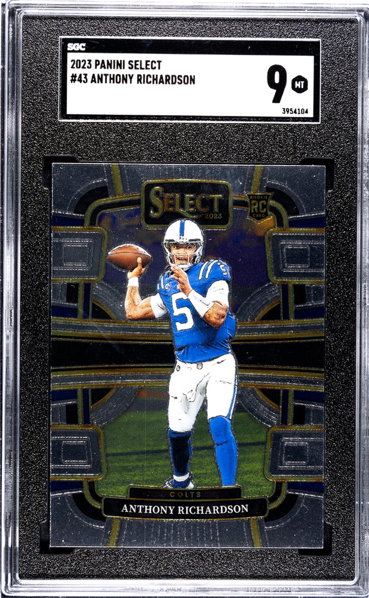 2023 Panini Select Concourse Anthony Richardson #43 RC SGC 9