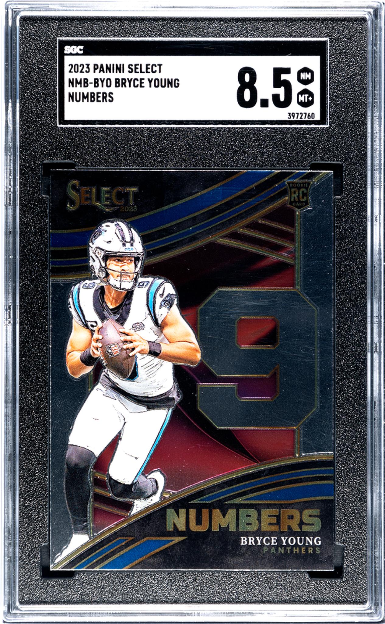 2023 Panini Select Numbers Bryce Young #NMB-BYO RC SGC 8.5