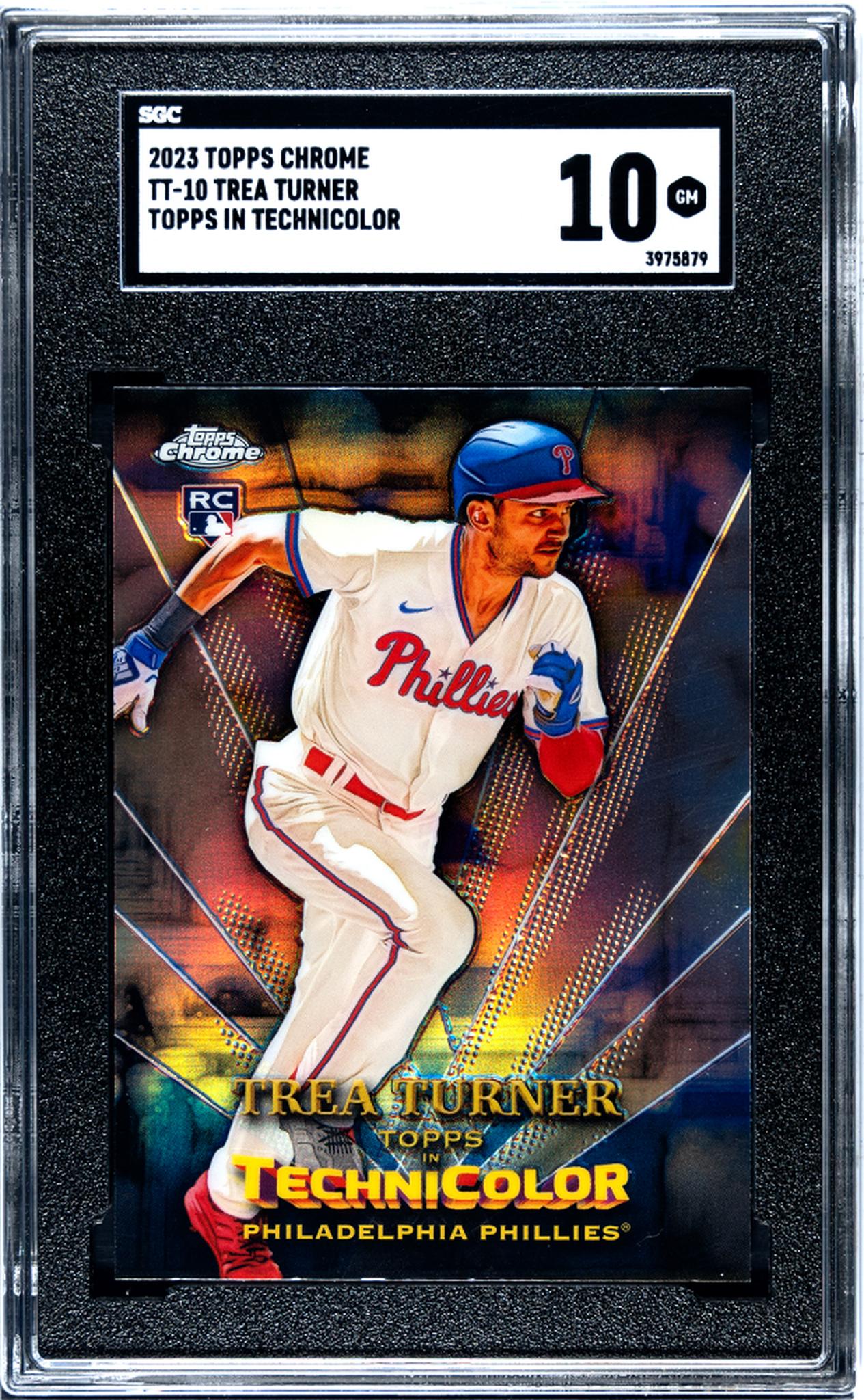 2023 Topps Chrome #TT-10 Trea Turner Technicolor SGC 10