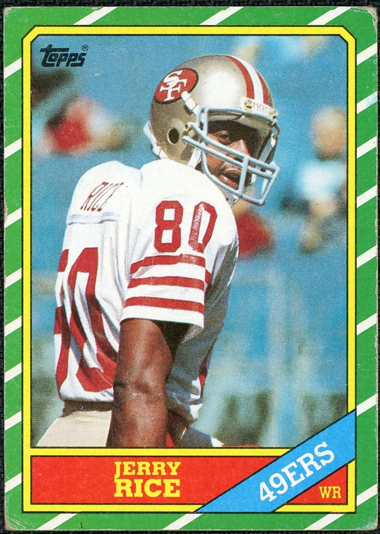 1986 Topps 161 Jerry Rice Rookie