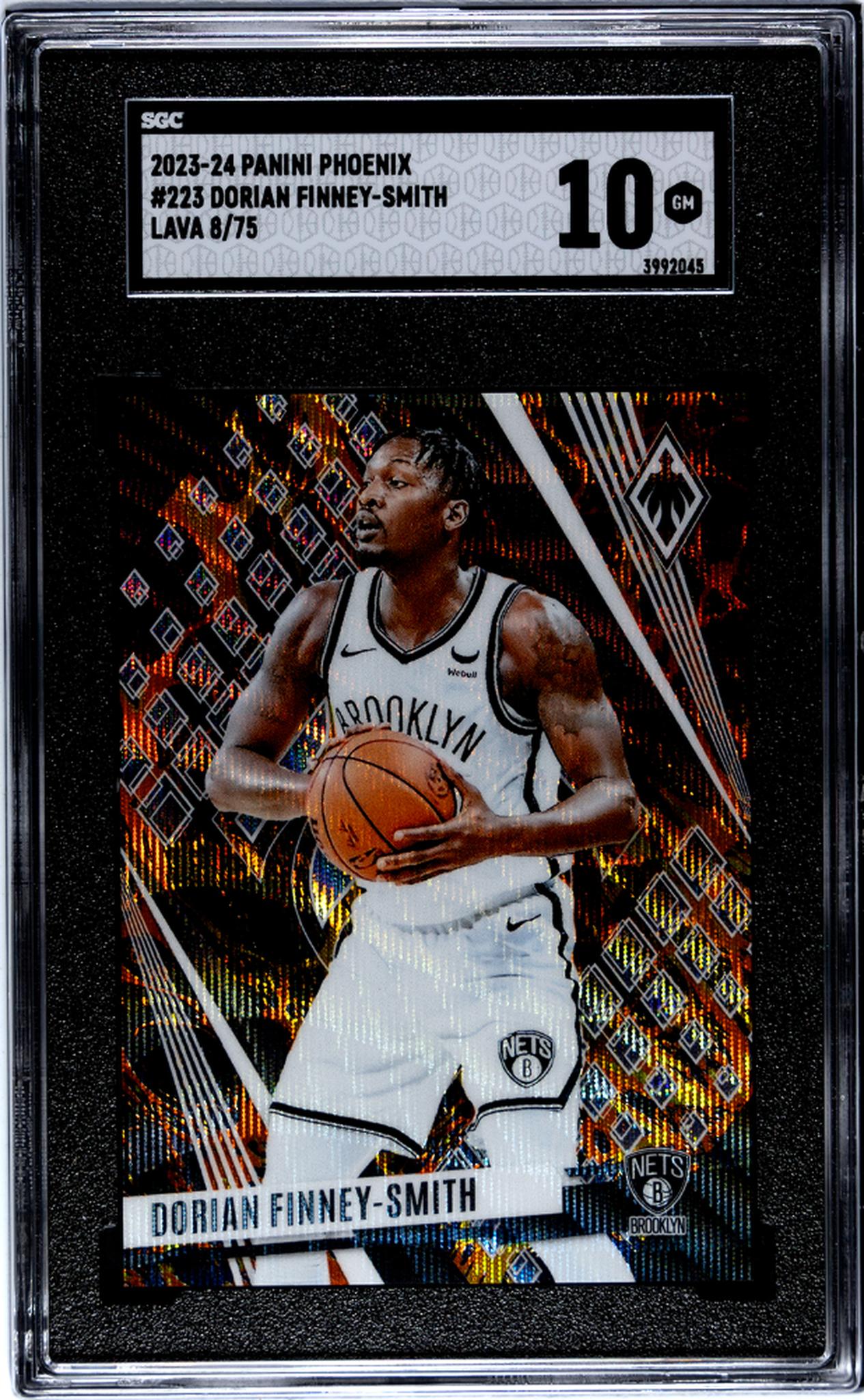 2023-24 Panini Phoenix #223 Dorian Finney-Smith Lava 8/75 SGC 10