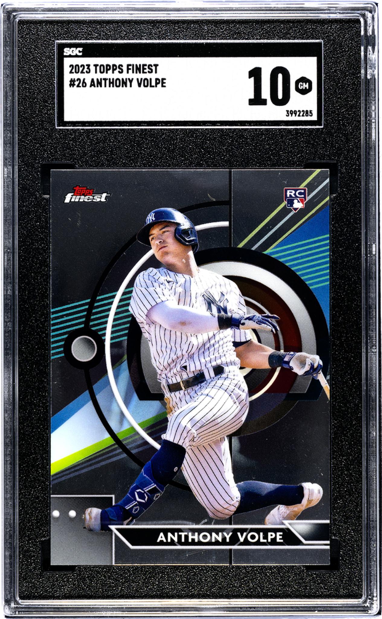 2023 Topps Finest #26 Anthony Volpe SGC 10