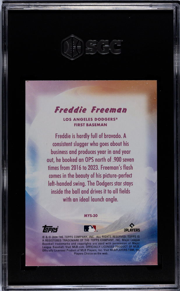 2024 Topps Update #MYS-30 Freddie Freeman Mystical SGC 9.5