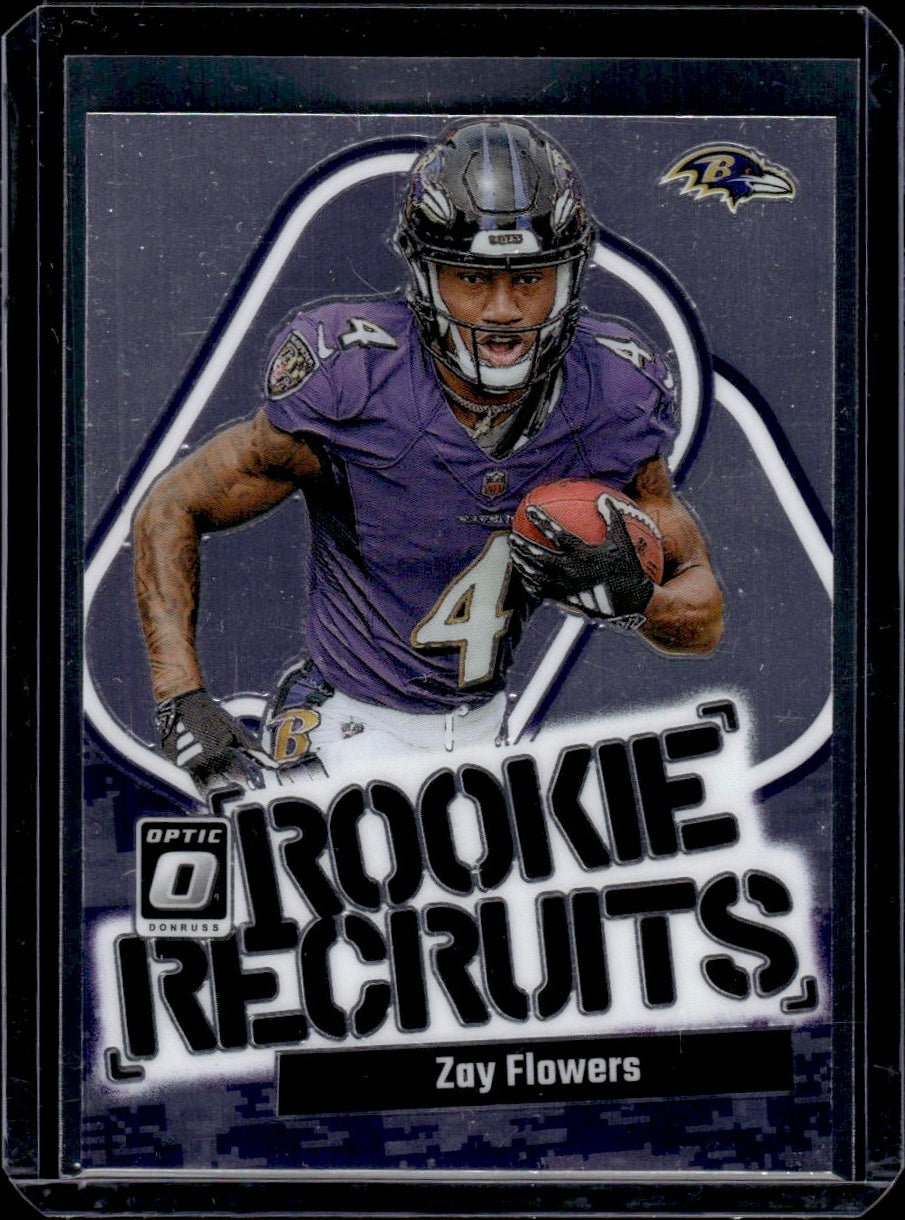 2023 Panini Donruss Optic #20 Zay Flowers Rookie Recruits Rookie