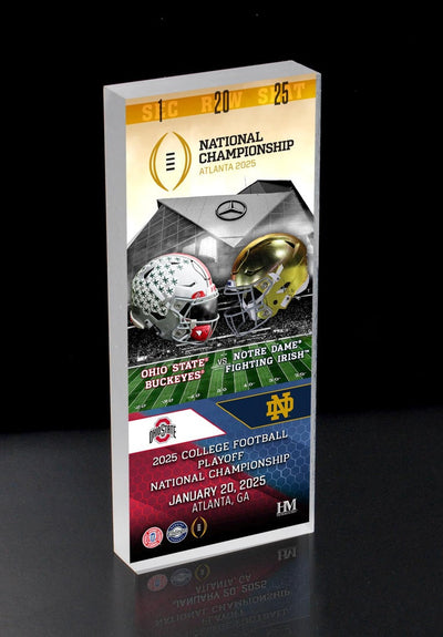 Highland Mint 2025 CFP Championship Game 3D BlocKart - Notre Dame vs Ohio State