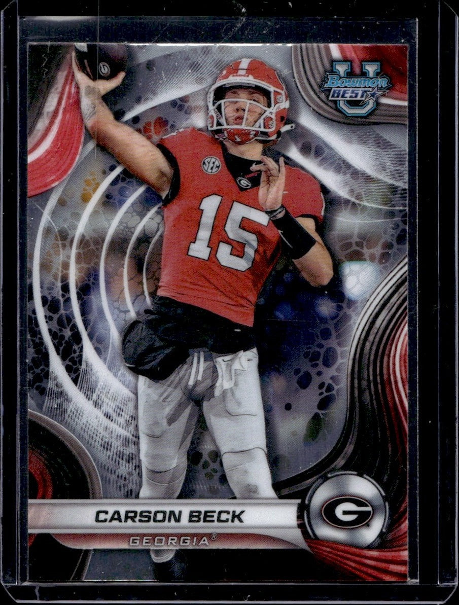 2024 Bowman Best #4 Carson Beck Georgia