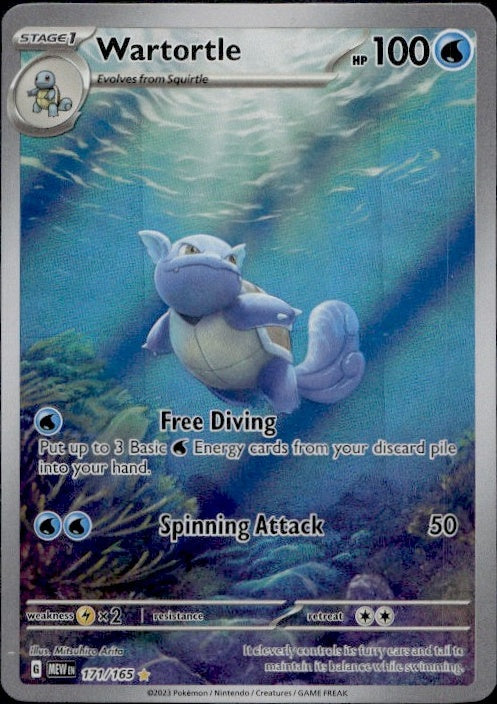 2023 Pokemon Mew EN #171/165 Wartortle Illustration Rare     