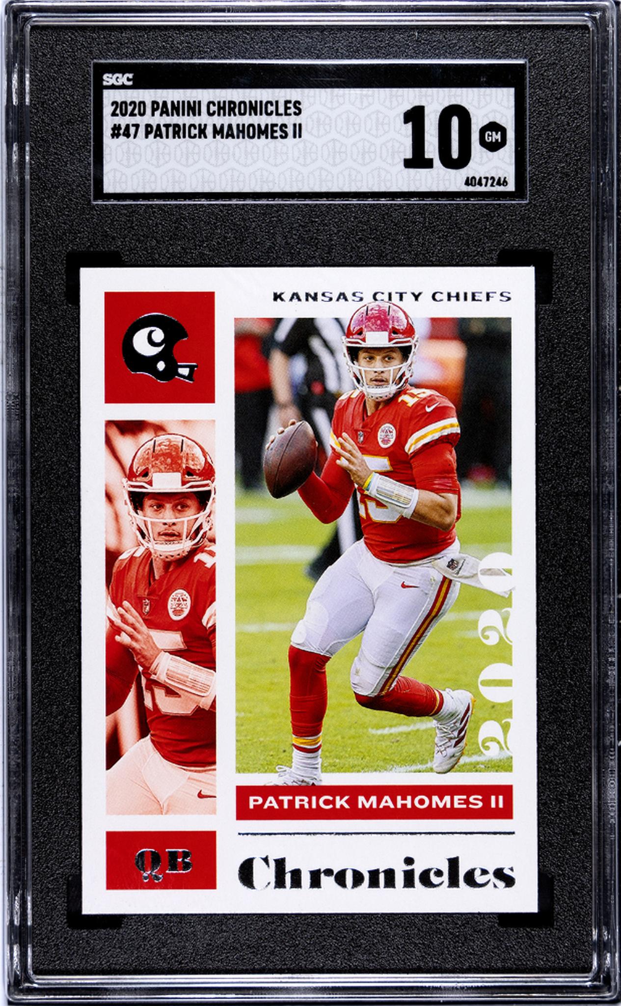 2020 Panini Chronicles #47 Patrick Mahomes II SGC 10