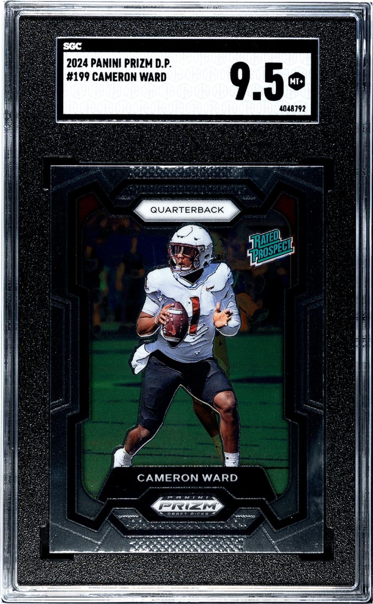 2024 Panini Prizm Draft Picks #199 Cameron Ward SGC 9.5