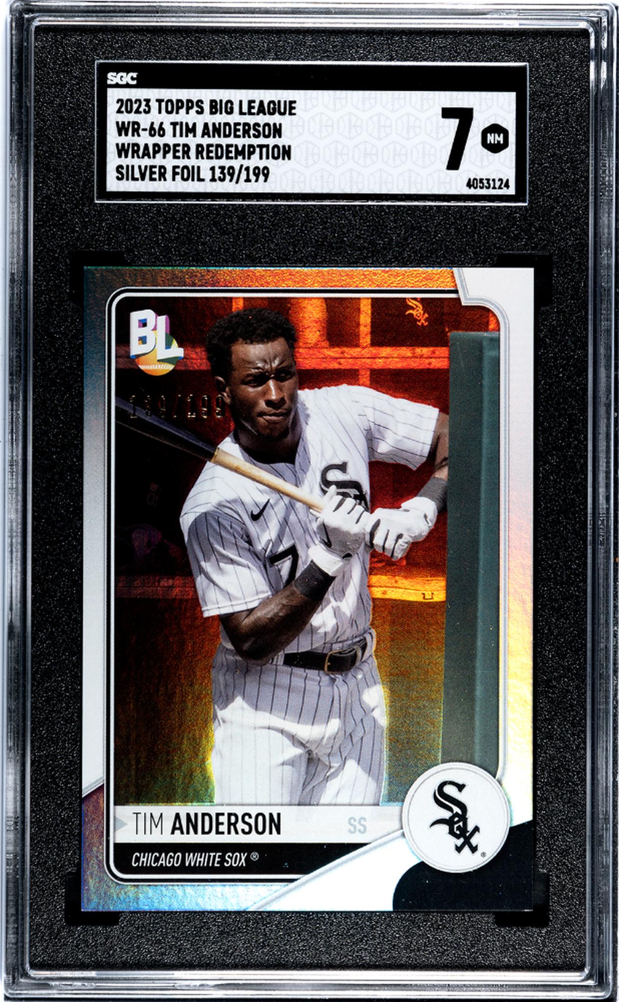 2023 Topps Big League #WR-66 Tim Anderson Wrapper Redemption /199 SGC 7
