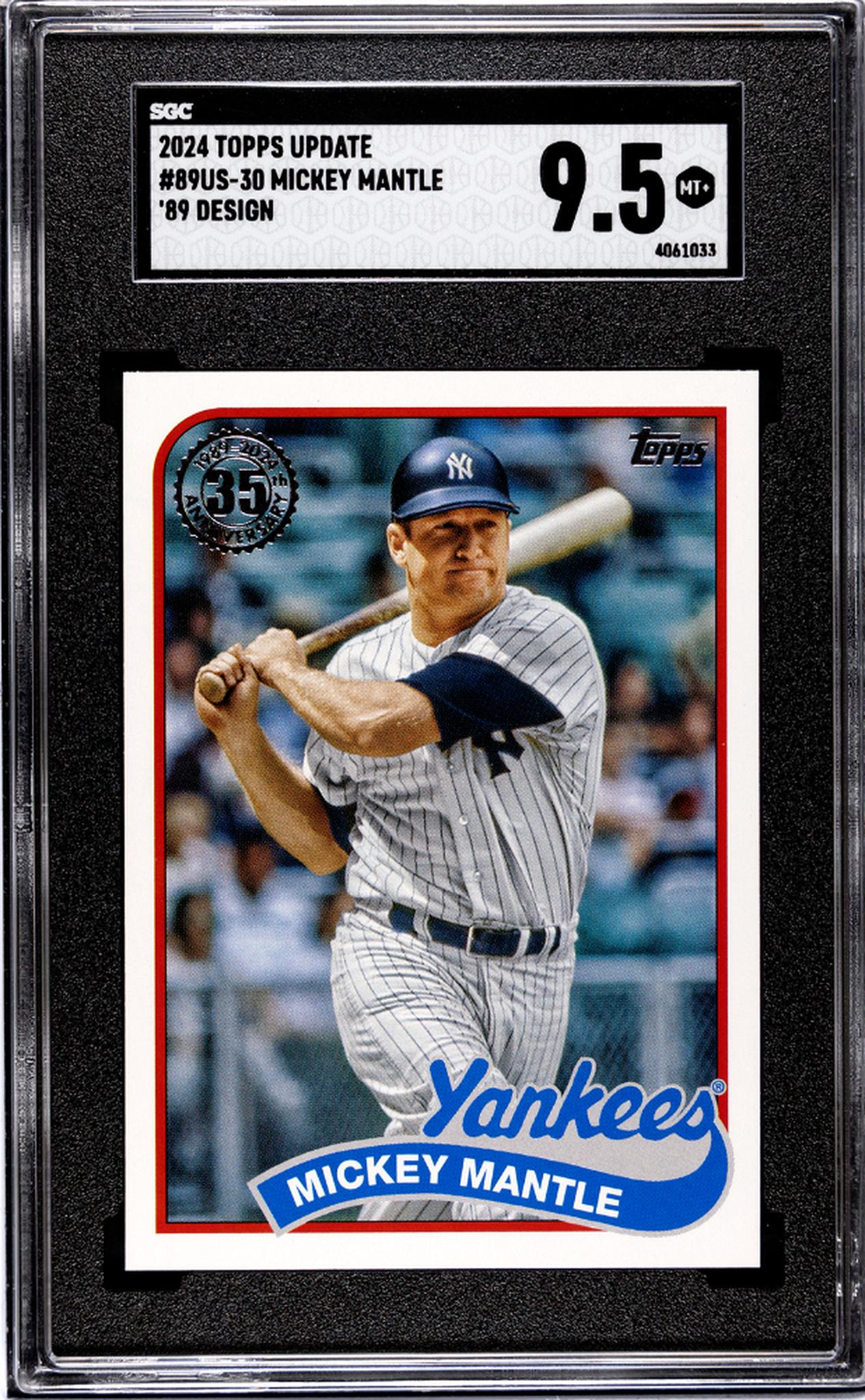 2024 Topps Update #89US-30 Mickey Mantle '89 Design SGC 9.5