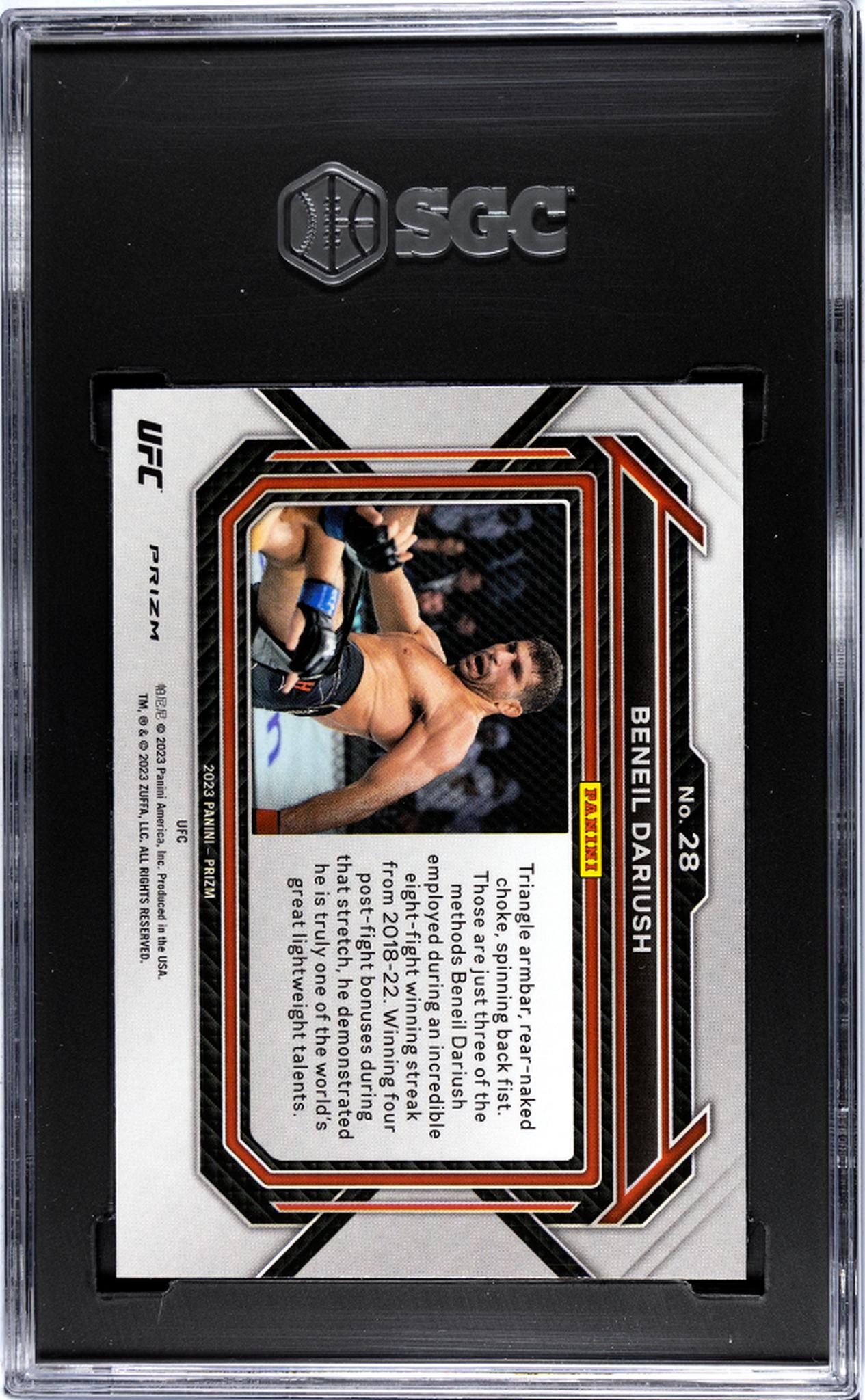 2023 Prizm #28 Beneil Dariush Ruby Wave Prizm SGC 10
