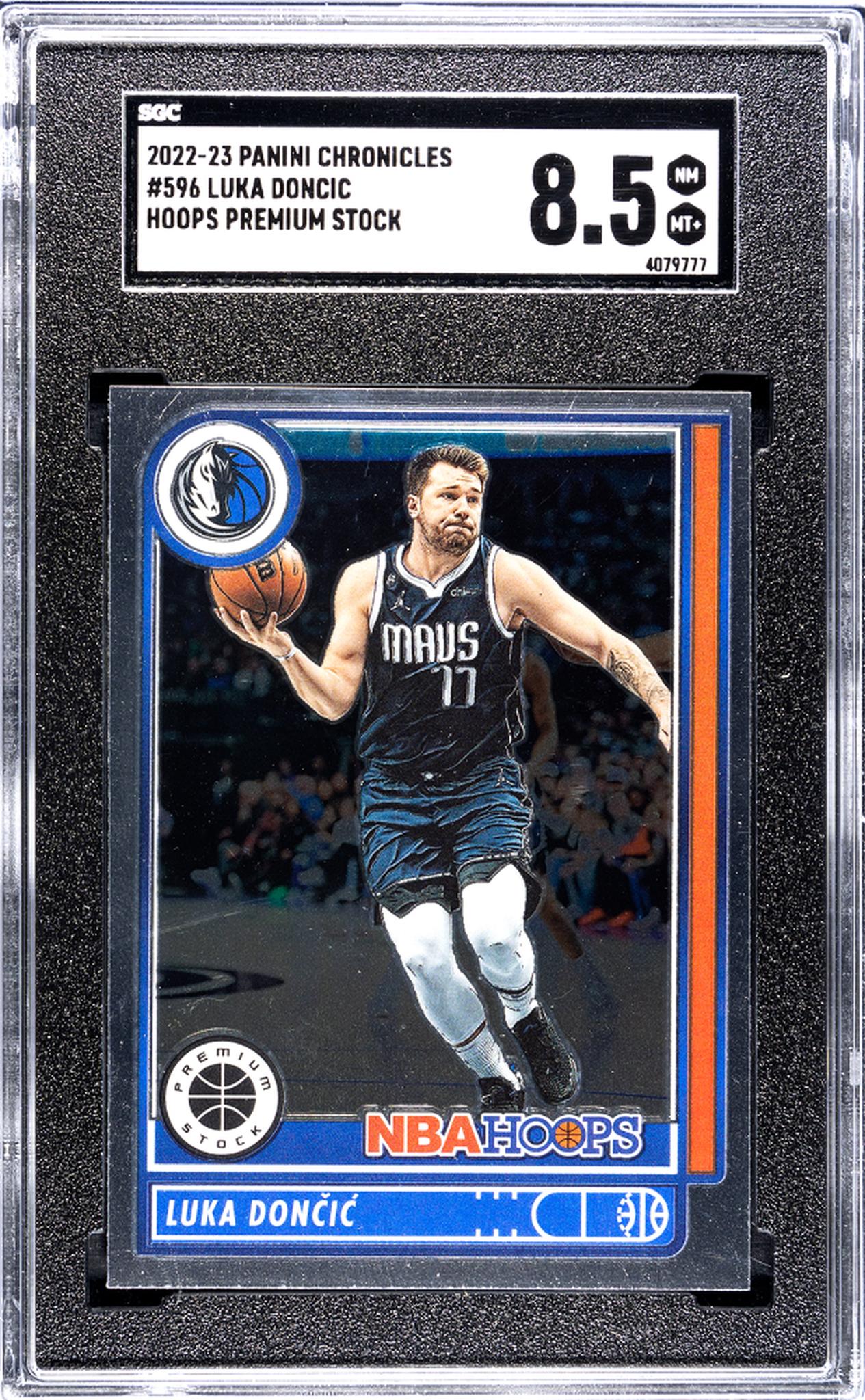 2022-23 Panini Chronicles Hoops Premium Luka Doncic #596 SGC 8.5