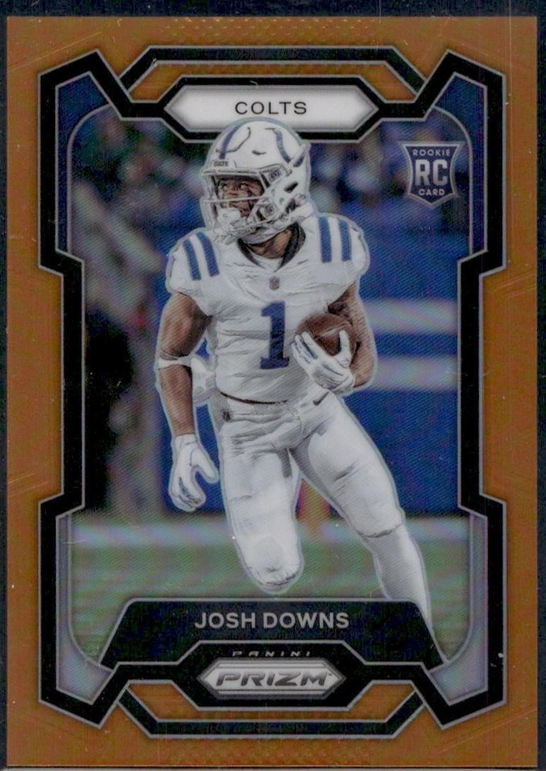 2023 Panini Prizm Josh Downs Orange Rookie #345 /49 