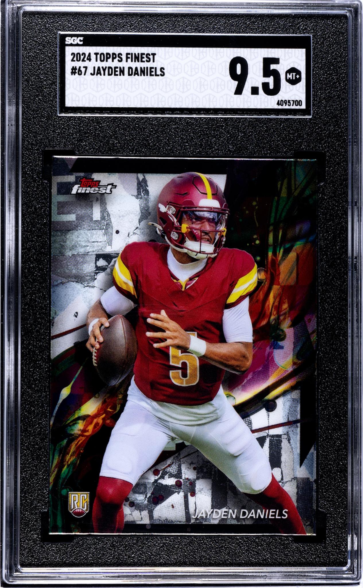 2024 Topps Finest #67 Jayden Daniels SGC 9.5