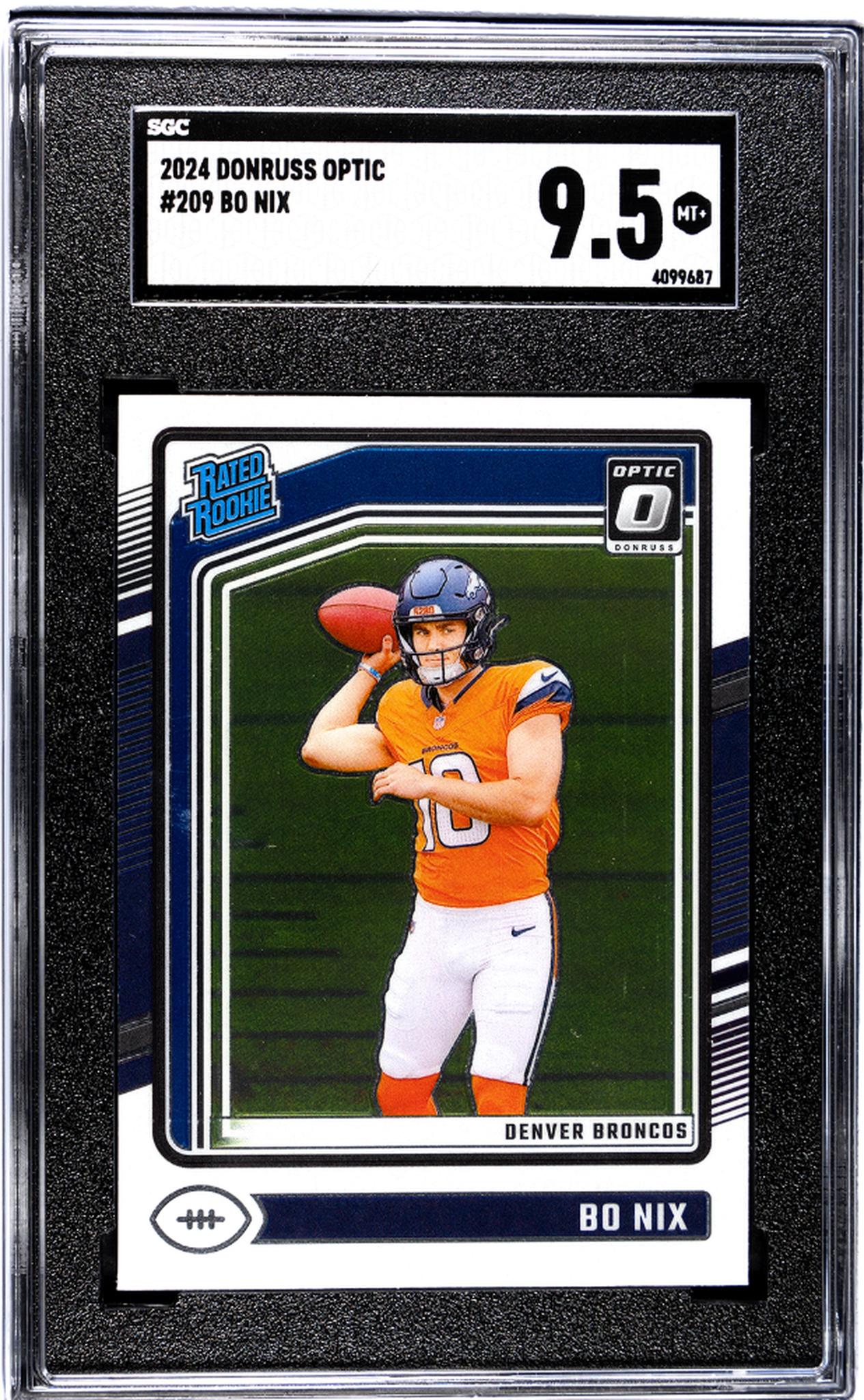 2024 Donruss Optic #209 Bo Nix SGC 9.5