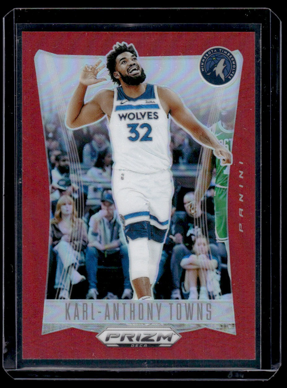 2023 Panini Prizm Deca #194 Karl-Anthony Towns Red /199