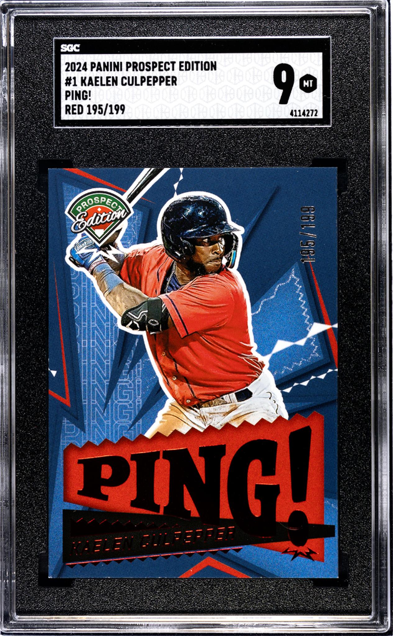 2024 Prospect Edition #1 Kaelen Culpepper Ping! /199 SGC 9