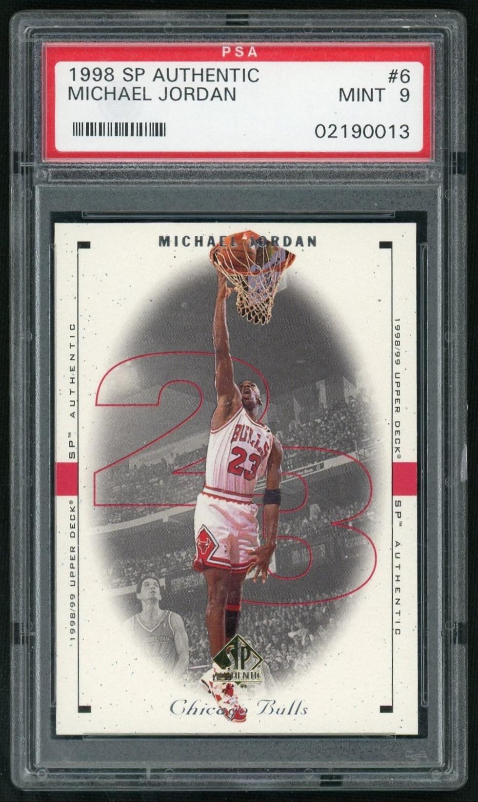 1998 SP Authentic Michael Jordan #6 PSA 9