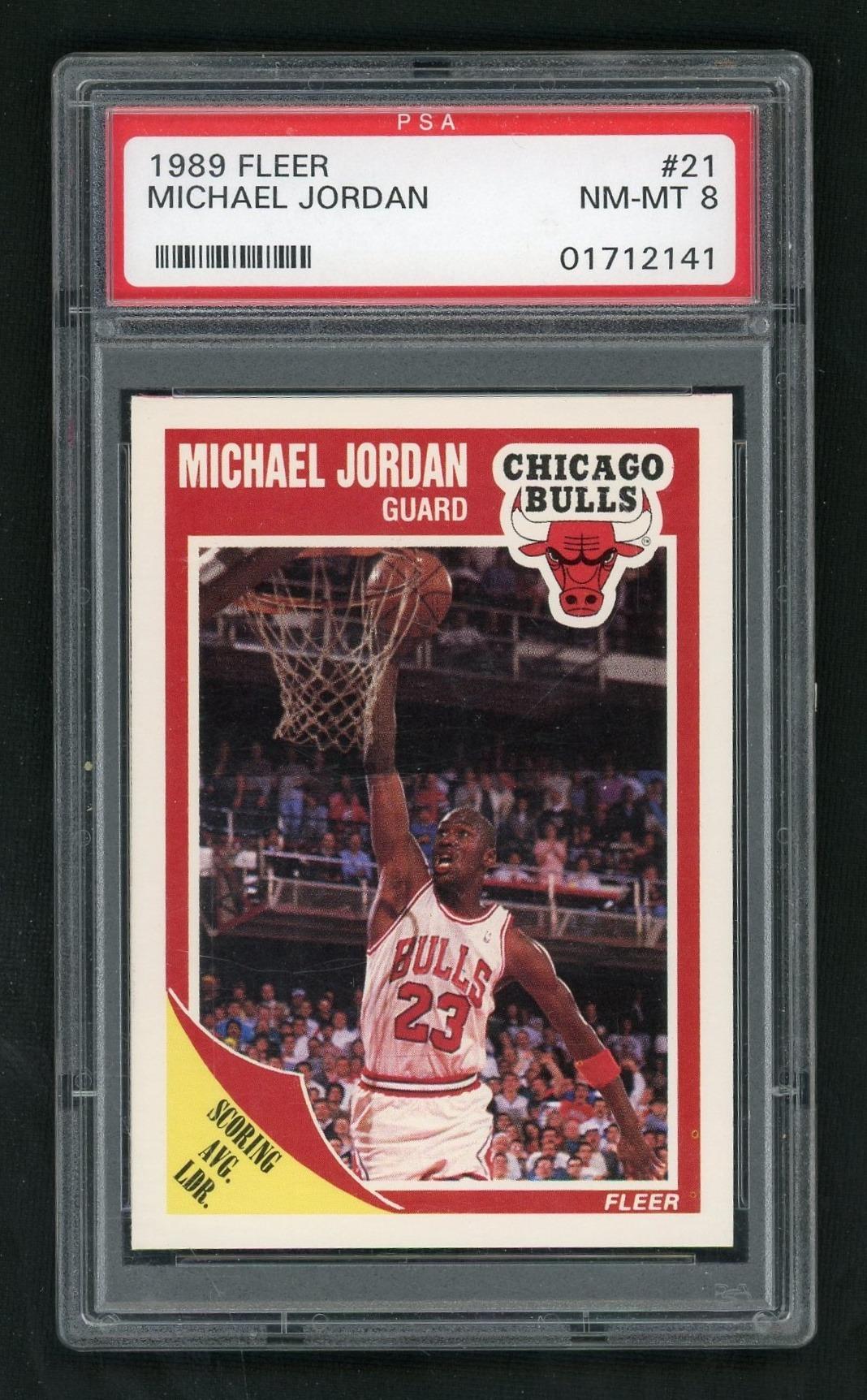 1989 Fleer Michael Jordan #21 PSA 8