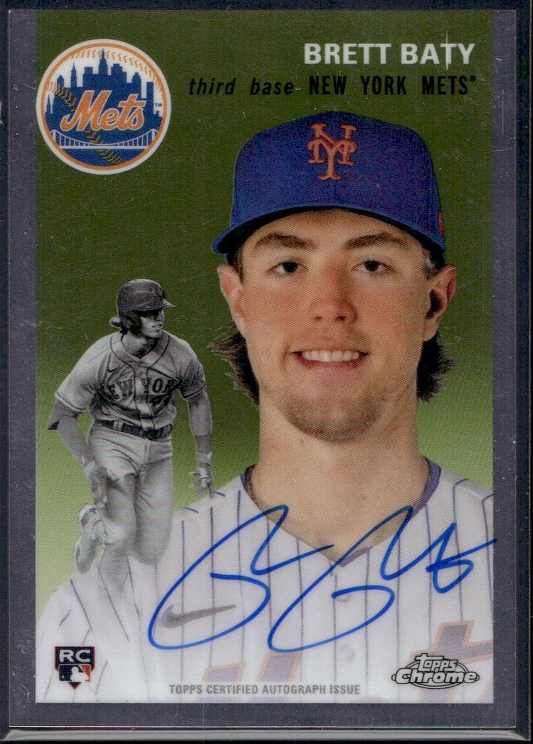 2023 Topps Chrome Platinum Brett Baty Rookie Auto 