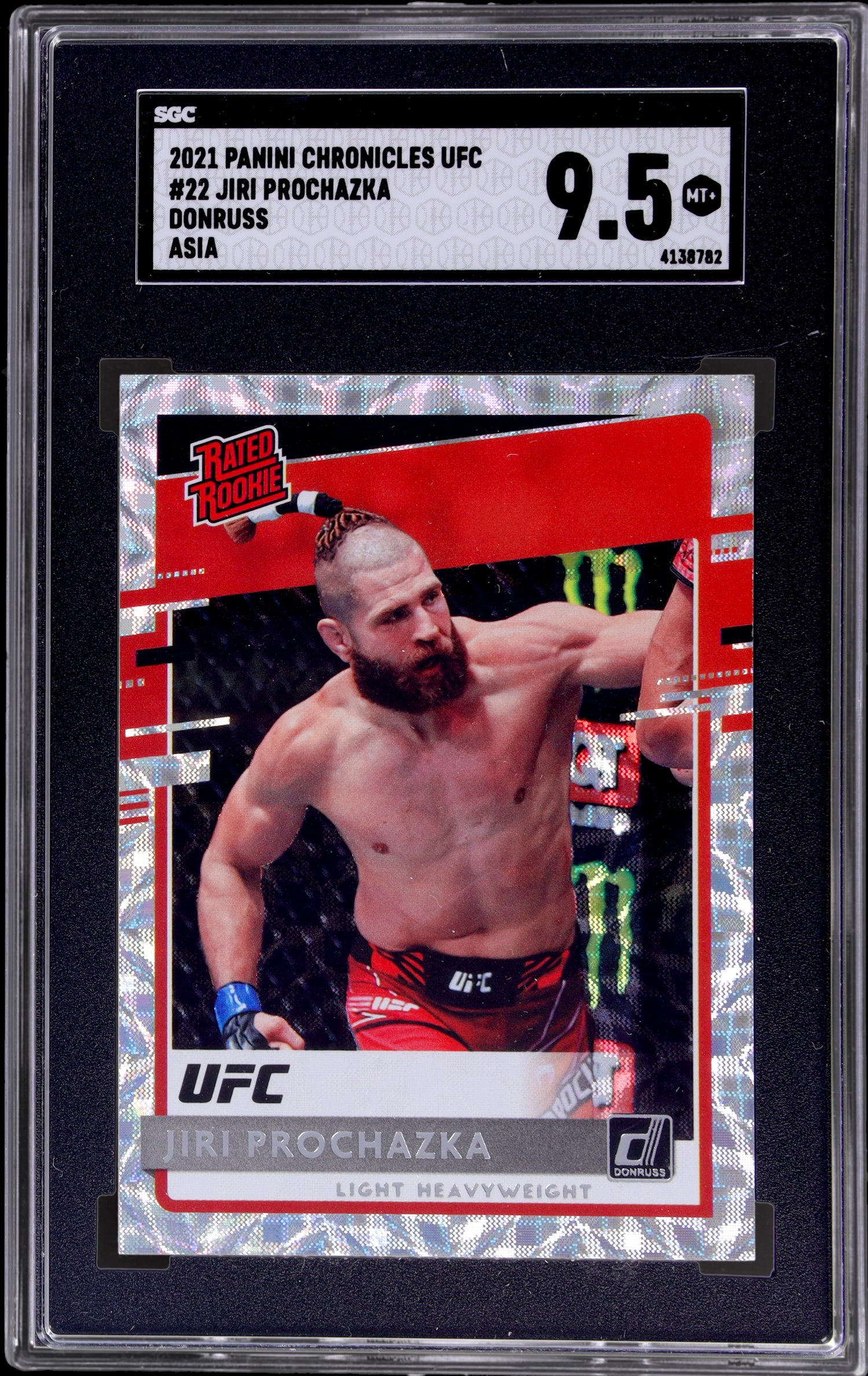 2021 Panini Donruss UFC Asia Jiri Prochazka #22 SGC 9.5 Rated Rookie