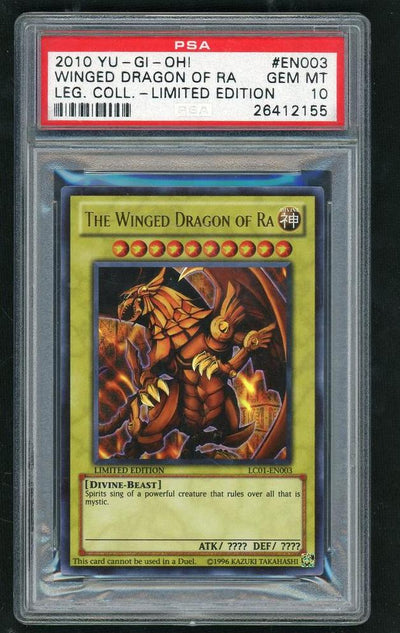Yu-Gi-Oh! Legendary Collection The Winged Dragon of Ra #EN003 PSA 10