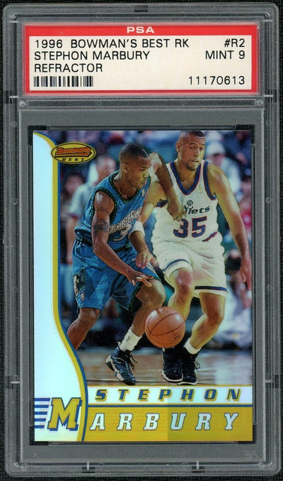 1996 Bowman's Best Stephon Marbury #R2 Refractor PSA 9