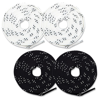 Franklin Sports Non-Waxed Hockey Skate Laces - 2 Pairs