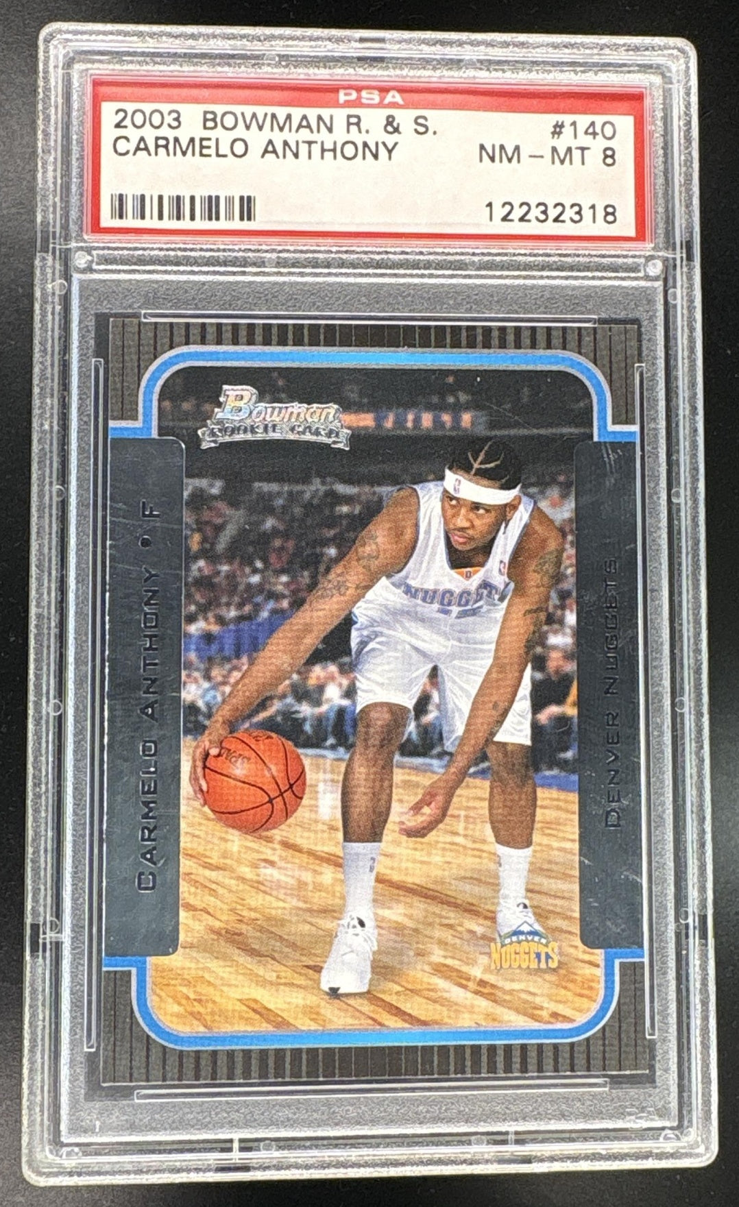 2003 Bowman Carmelo Anthony #140 PSA 8