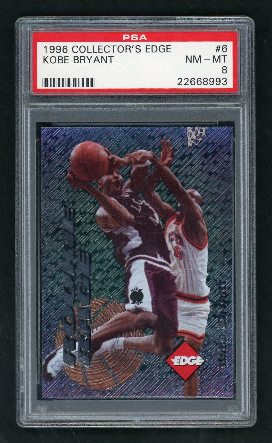 1996 Collector's Edge Rookie Rage Kobe Bryant #6 PSA 8