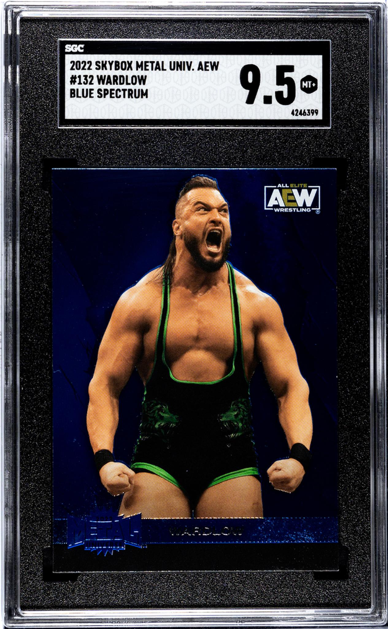 2022 Skybox Metal Universe Aew #132 Wardlow Blue Spectrum SGC 9.5