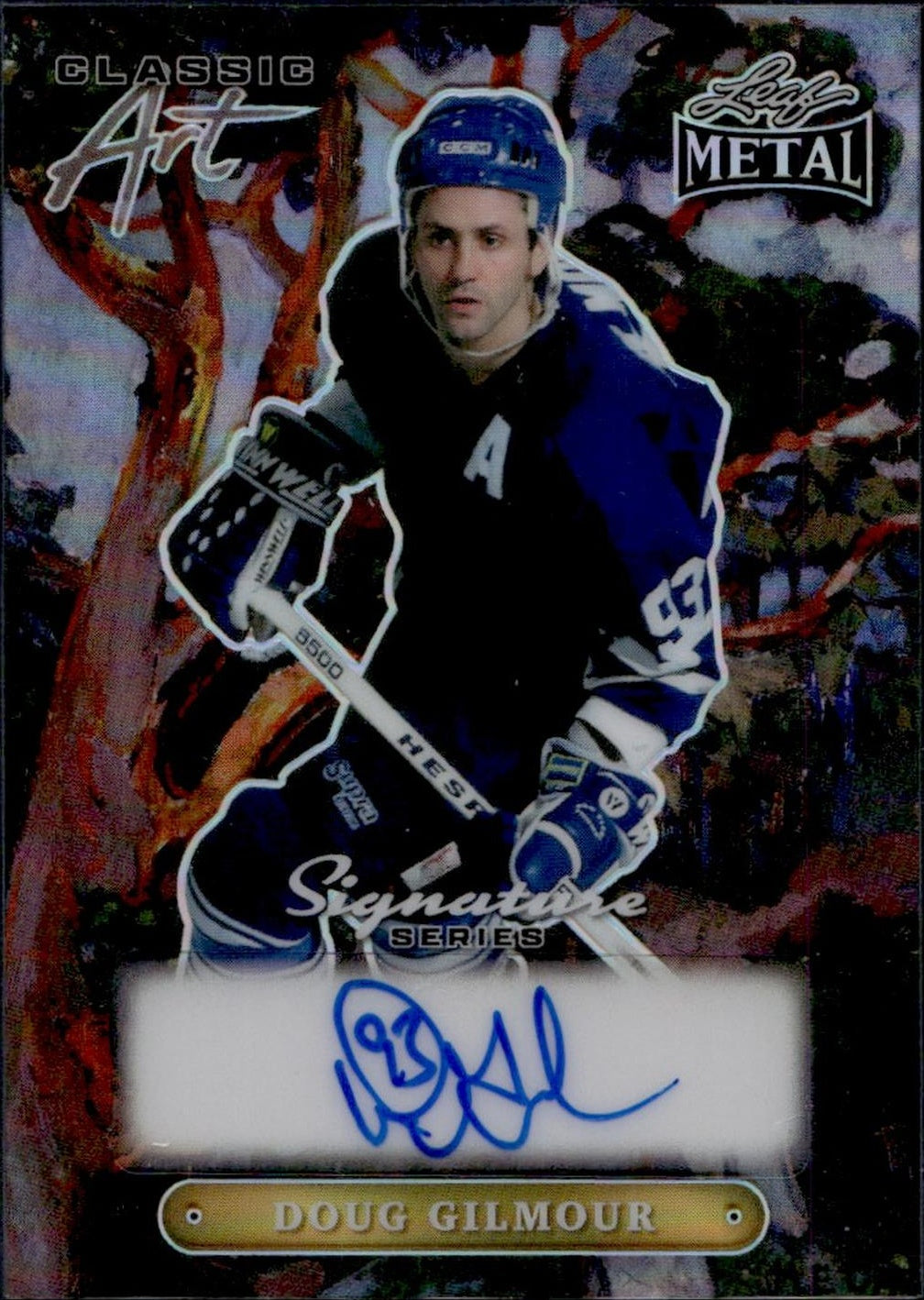 2024 Leaf Metal Classic Art Doug Gilmour #CA-DG1 Auto 1/1