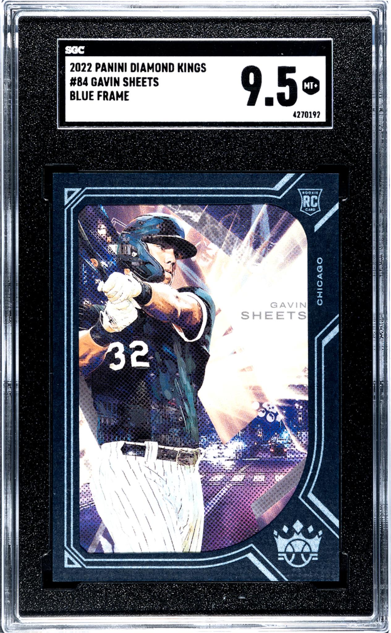 2022 Panini Diamond Kings Blue Frame Gavin Sheets #84 RC SGC 9.5