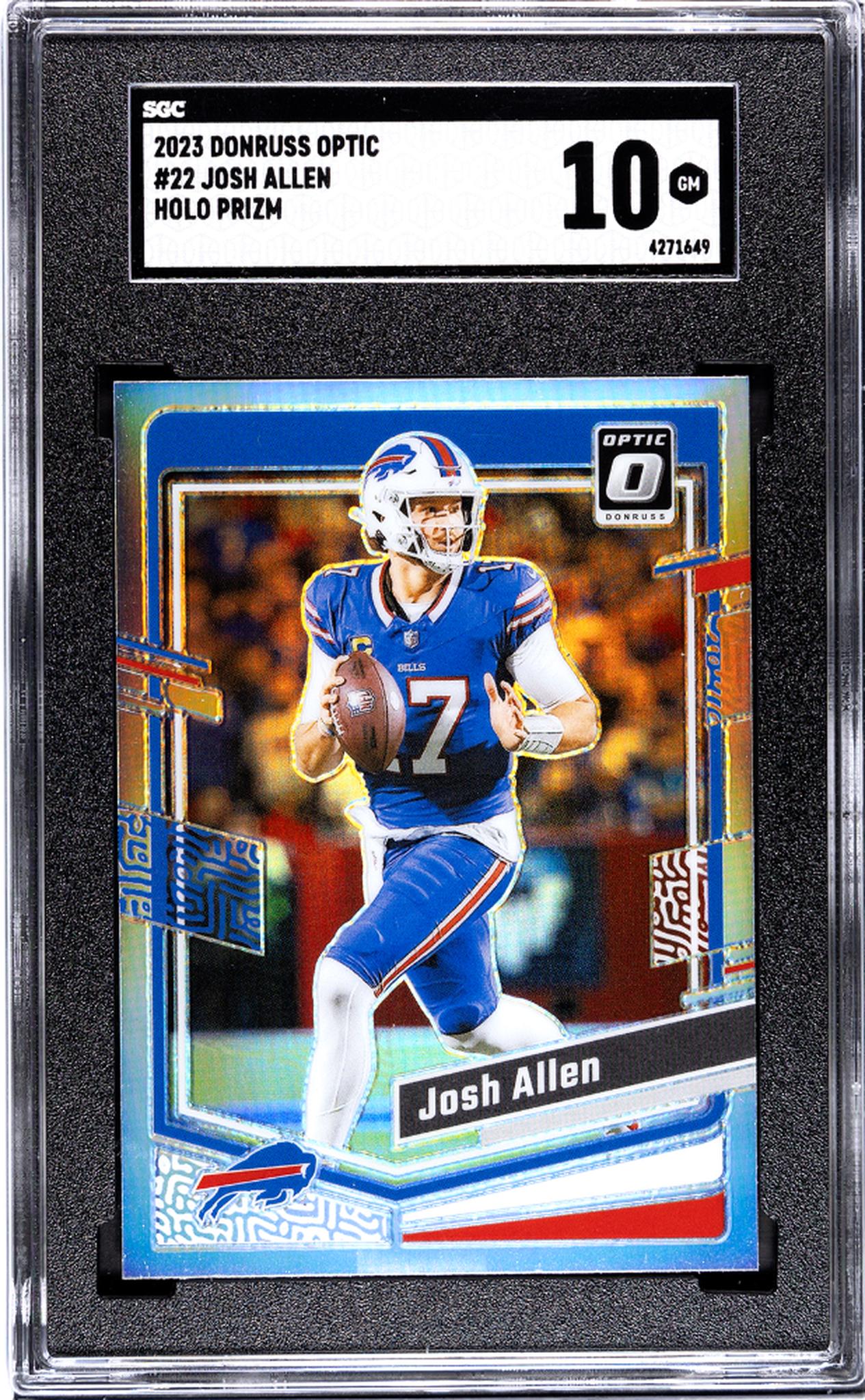 2023 Donruss Optic #22 Josh Allen Holo Prizm SGC 10