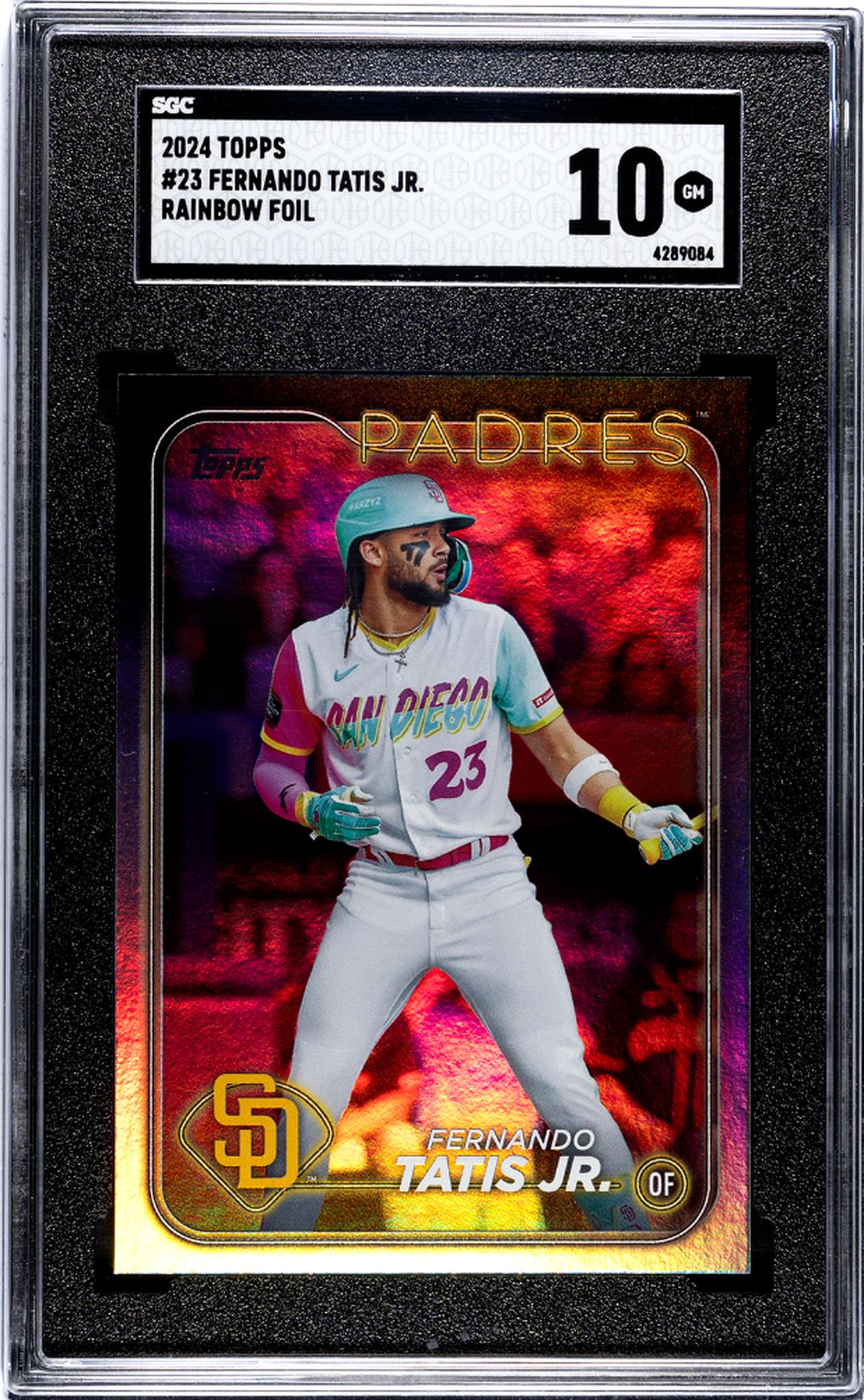 2024 Topps #23 Fernando Tatis Jr. Rainbow Foil SGC 10