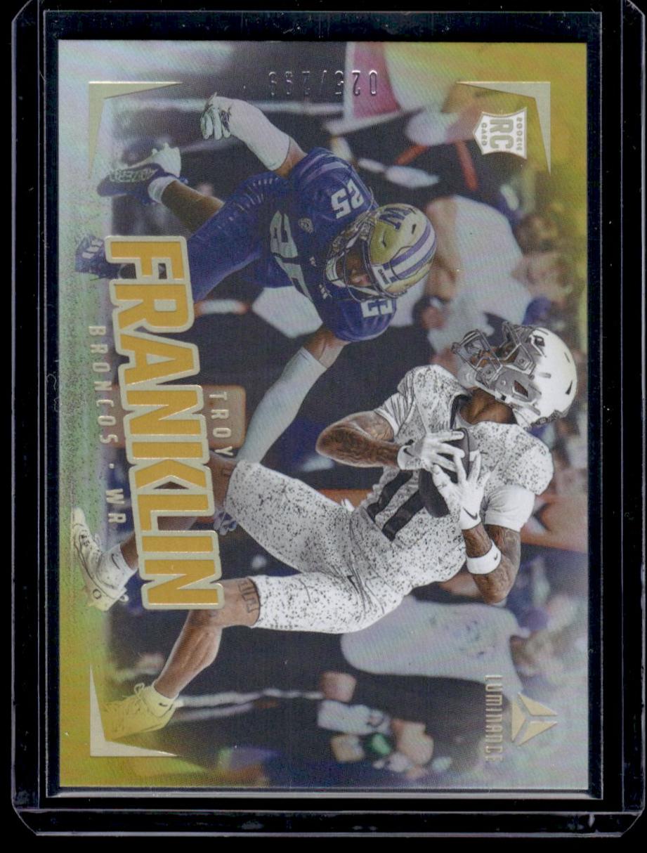 2023 Panini Luminance #193 Troy Franklin Rookie /499 Denver Broncos