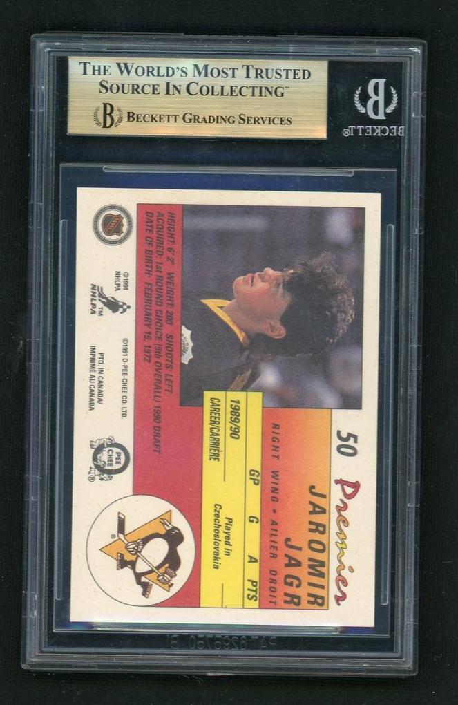 1990 O Pee Chee Premier Jaromir Jagr #50 BGS 9.5