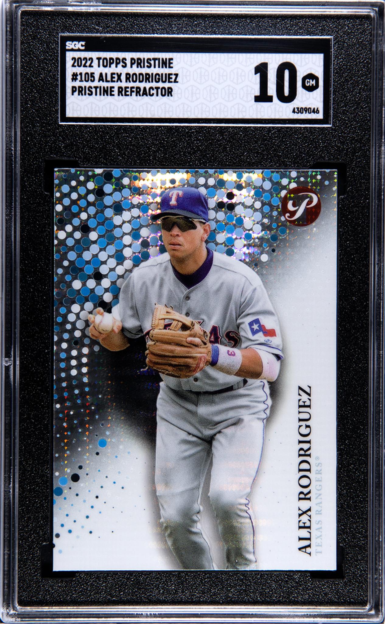 2022 Topps Pristine Refractor Alex Rodriguez #105 SGC 10