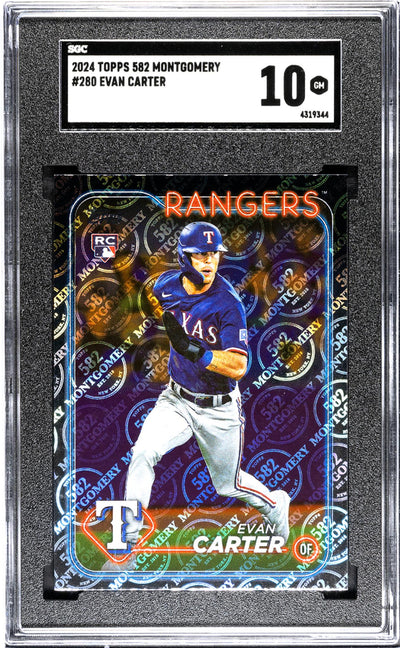 2024 Topps 582 Montgomery #280 Evan Carter SGC 10