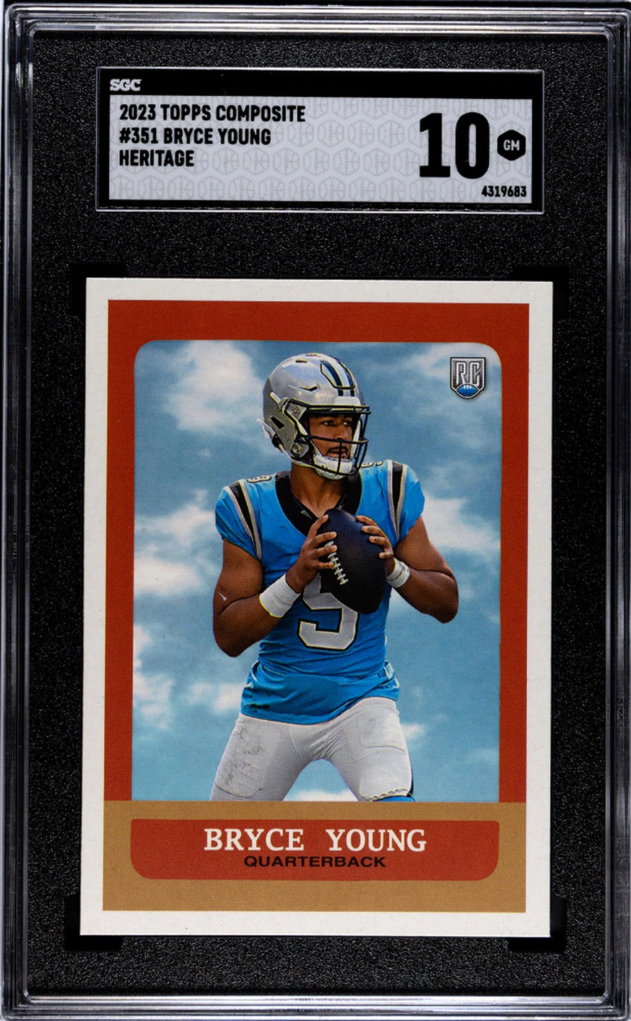 2023 Topps Composite #351 Bryce Young Heritage Rookie  SGC 10