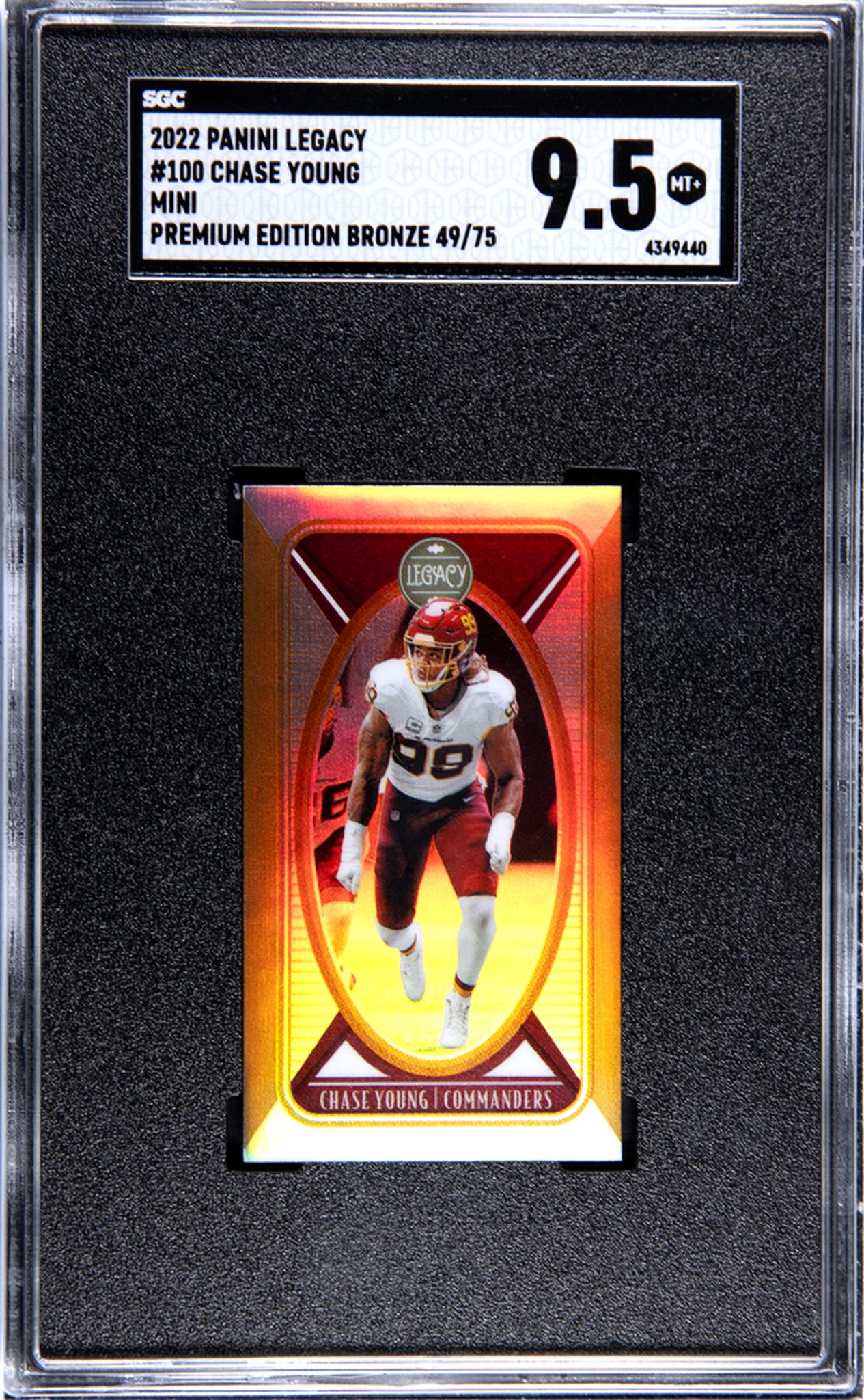 2022 Panini Legacy #100 Chase Young Bronze /75 SGC 9.5