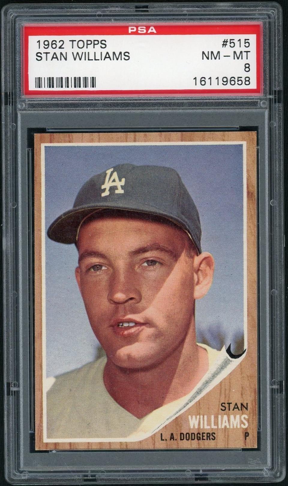 1962 Topps Stan Williams #515 PSA 8