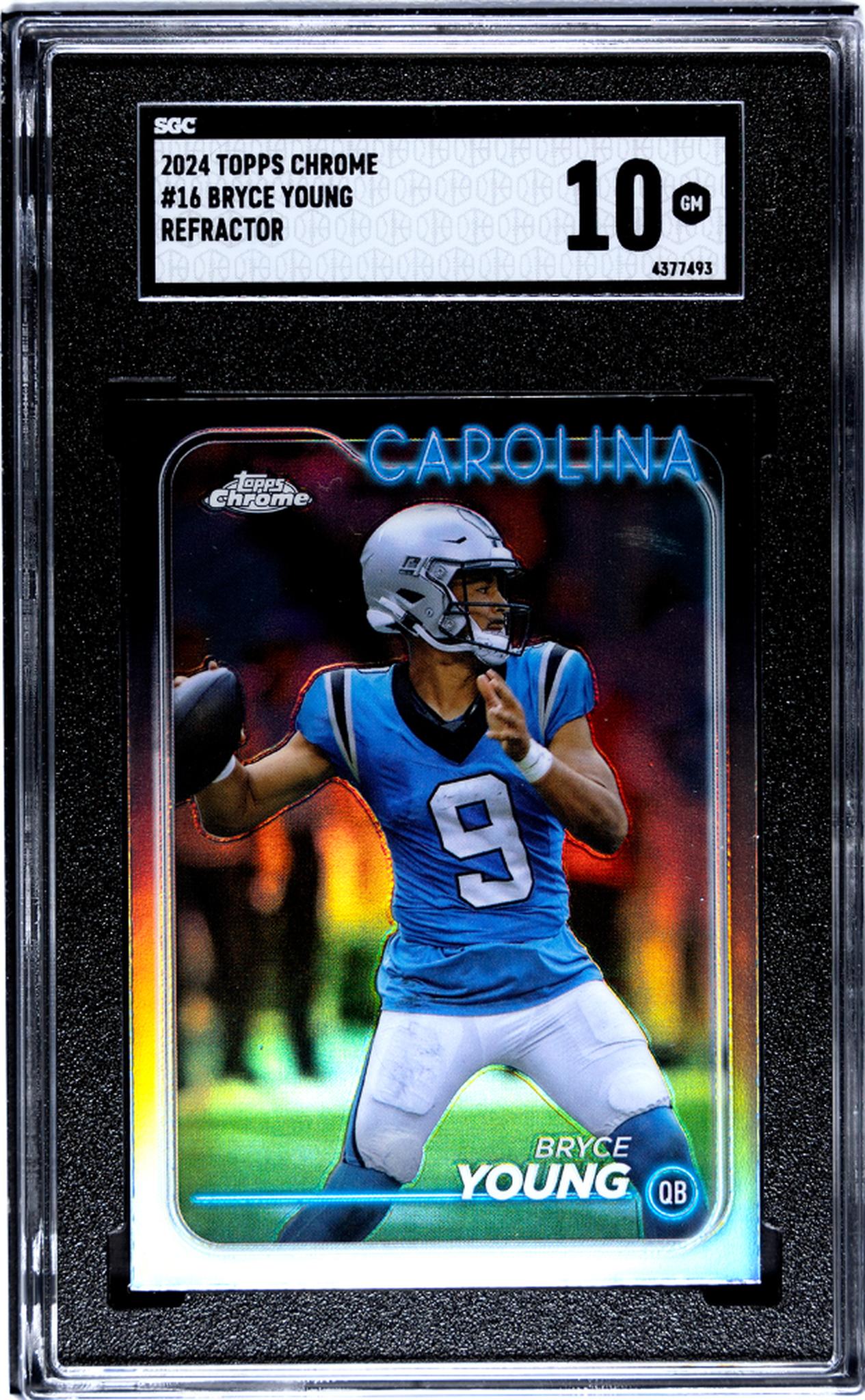2024 Topps Chrome Refractor Bryce Young #16 SGC 10