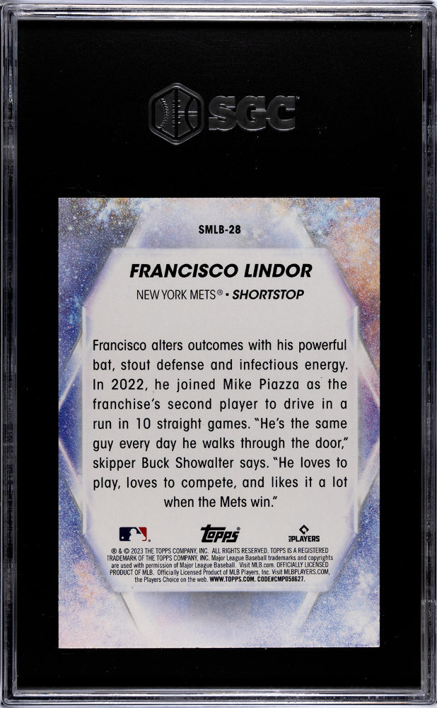 2023 Topps #SMLB-28 Francisco Lindor Stars of MLB SGC 9.5