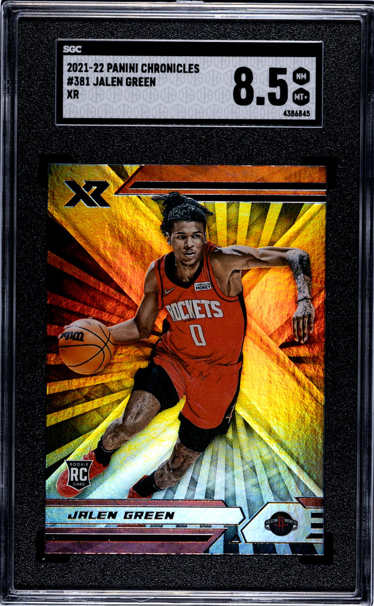 2021 Panini Chronicles XR Jalen Green #381 RC SGC 8.5
