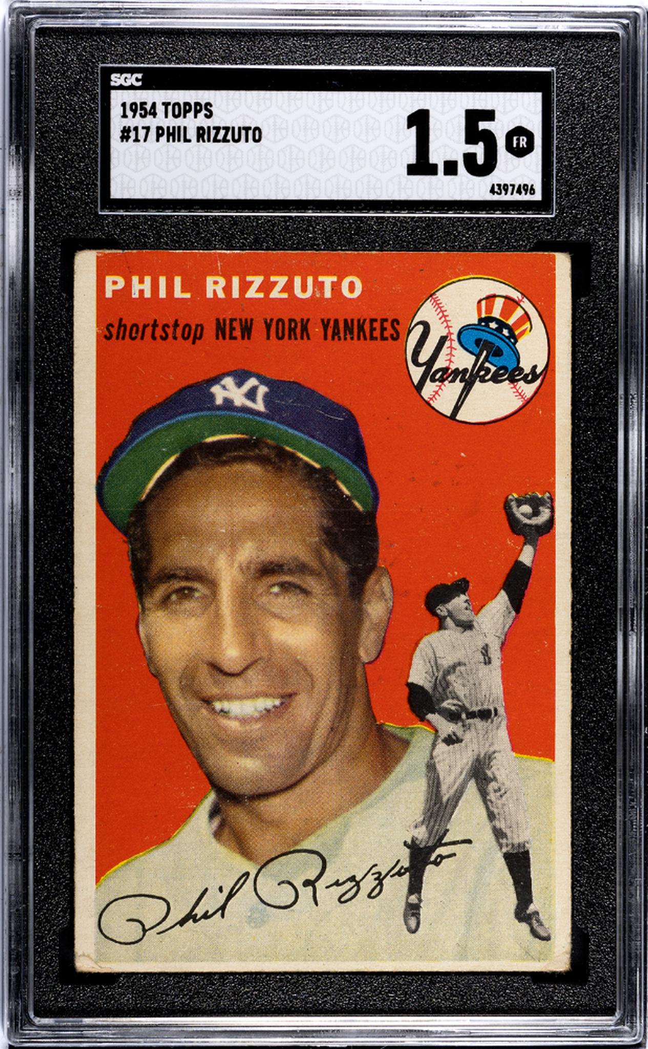 1954 Topps #17 Phil Rizzuto SGC 1.5