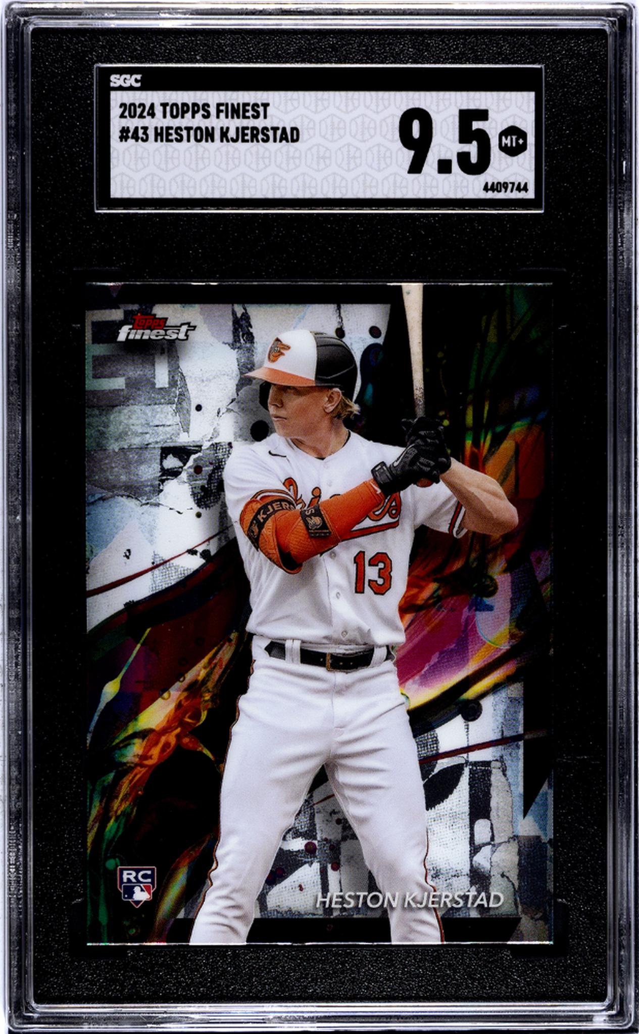 2024 Topps Finest #43 Heston Kjerstad SGC 9.5